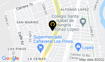 Mapa de Ladrillitos El Trebol en Cali