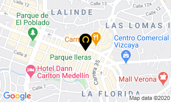 Mapa de Lámparas El Cristal en Medellín