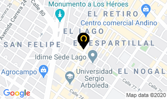 Mapa de Lanpro Colombia Sas en Bogotá D.C
