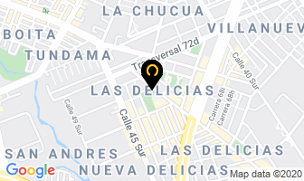 Mapa de Las Delicias en Bogotá D.C