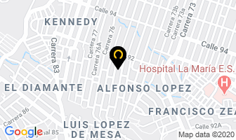 Mapa de Las Dos Aletas en Medellín
