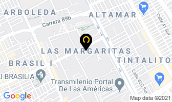 Mapa de Las Margaritas en Bogotá D.C