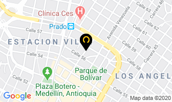 Mapa de Las Rampas Hotel en Medellín
