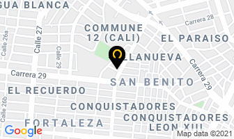 Mapa de Las Stellas en Cali