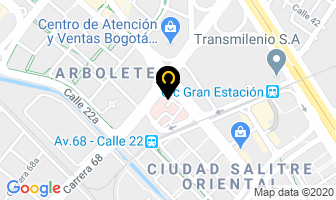 Mapa de Laser Vision Center en Bogotá D.C
