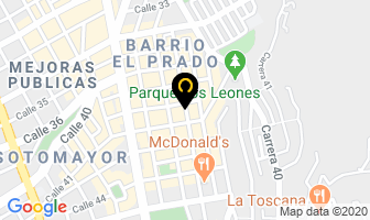 Mapa de Láser Visión Óptica en Bucaramanga