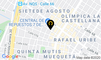 Mapa de Latas Para Su Carro en Bogotá D.C