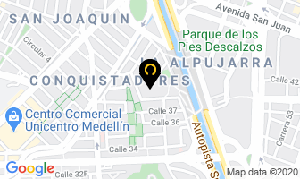 Mapa de L´atelier E&m en Medellín