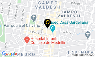 Mapa de Latin Cotton Ltda. en Medellín