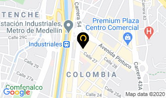 Mapa de Latin Turs en Medellín