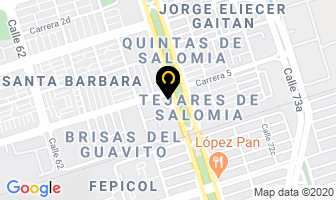 Mapa de Lava Autos La 70 en Cali