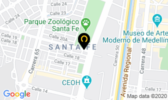 Mapa de Lava Autos Santa Fé en Medellín