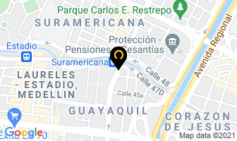 Mapa de Lava Gres en Medellín