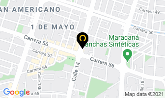 Mapa de Lavaautos La 56 en Cali