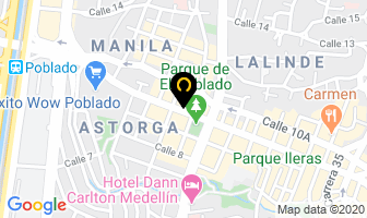 Mapa de Lavanderia Rapilimpio en Medellín