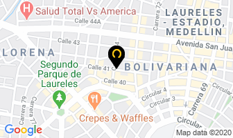 Mapa de Lavandería Ropa Limpia en Medellín