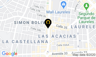 Mapa de Lavautos La 80 en Medellín