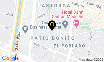 Mapa de Le Blanc Spa en Medellín