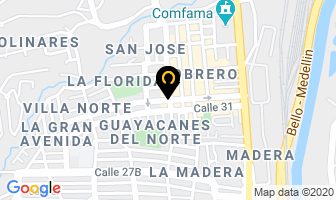 Mapa de Lechonas Del Cafe en Bello