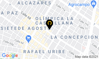 Mapa de Ledys Distribuciones en Bogotá D.C