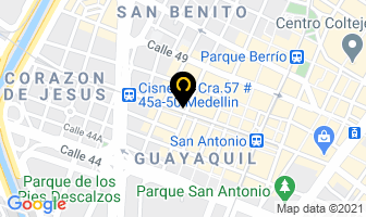 Mapa de Lencería Linea De Hogar en Medellín