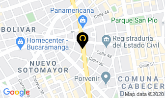 Mapa de Lexcom en Bucaramanga