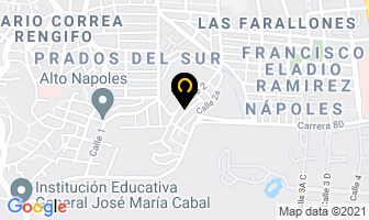 Mapa de Leyetes Confección en Cali