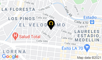 Mapa de L.h Cintas Ltda en Medellín