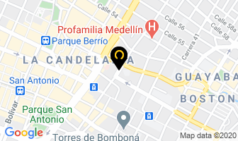 Mapa de Librería Académica en Medellín