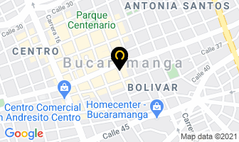 Mapa de Librería Ediciones El Escritor en Bucaramanga