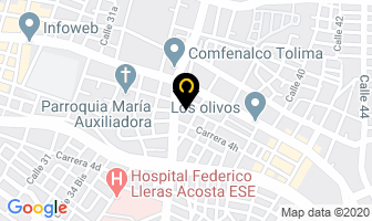 Mapa de Liceo moderno infantil en Ibagué