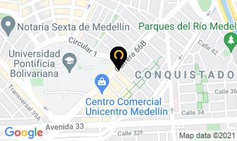 Mapa de Licorera Punta Arena en Medellín