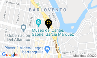 Mapa de Licores Robinson en Barranquilla