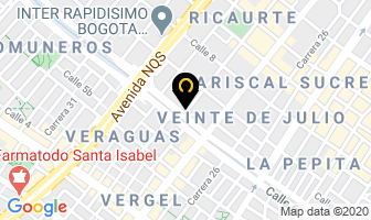 Mapa de Liga De Soccer en Bogotá D.C