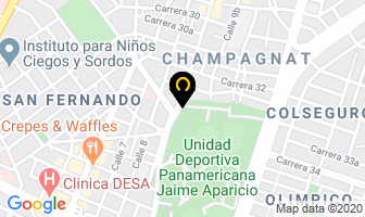 Mapa de Liga Vallecaucana De Karate en Cali