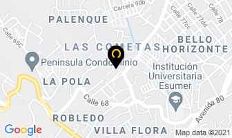 Mapa de Limpia Expres en Medellín