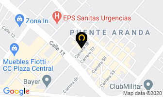 Mapa de Limpiabrisas Partes Y Servicios en Bogotá D.C