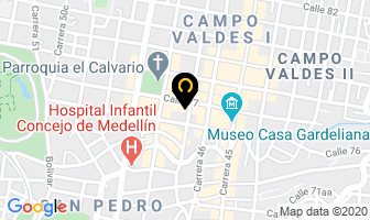 Mapa de Linda Moda en Medellín