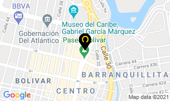 Mapa de Lindas Telas en Barranquilla