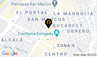 Mapa de Línea Deportiva en Medellín