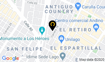 Mapa de Línea gráfica en Bogotá D.C