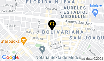 Mapa de Linea Marketing Ltda en Medellín