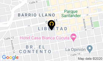 Mapa de Línea Universal Publicidad en Cúcuta