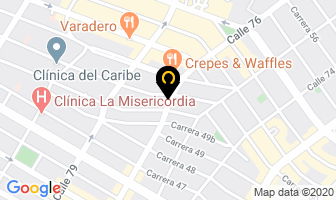 Mapa de Línea Y Figura Spa en Barranquilla