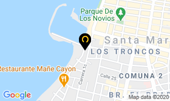 Mapa de Linero Celedón José Luis en Santa Marta