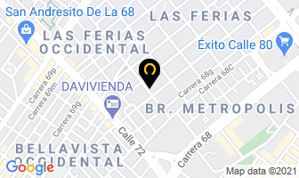Mapa de Liquigas en Bogotá D.C