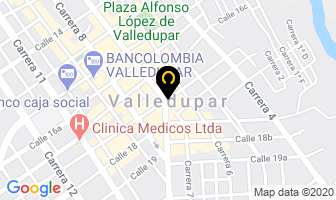 Mapa de Litografía El Mundo en Valledupar