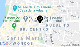 Mapa de Litoguía en Santa Marta