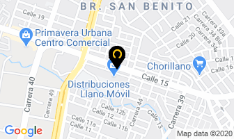 Mapa de Llanoinmuebles Ltda en Villavicencio