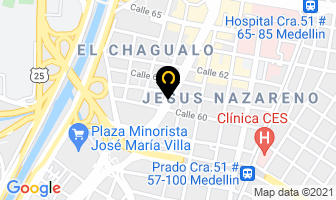 Mapa de Llantas La 55 en Medellín